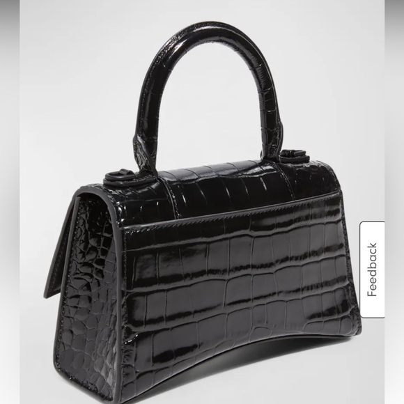 Balenciaga Hourglass XS Croc Embossed Handbag - Picture 4 of 13